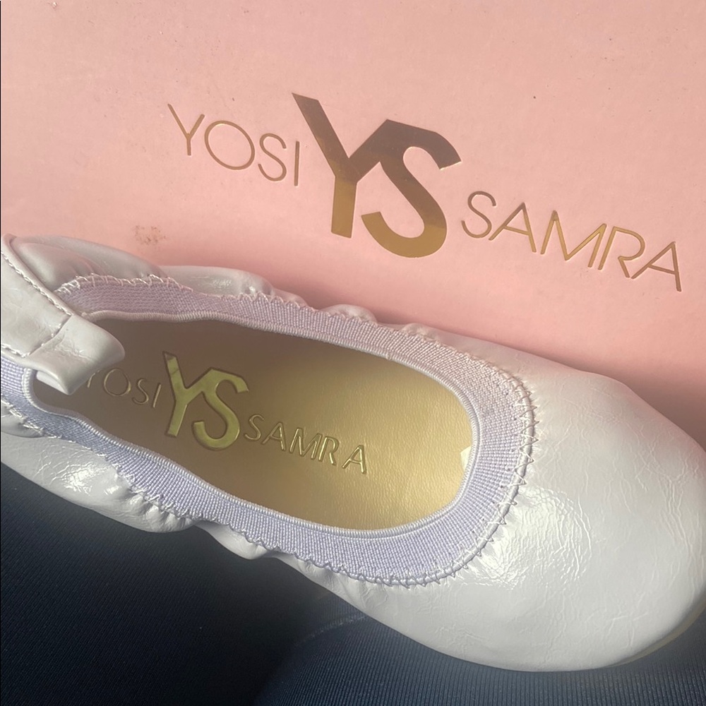 Yosi Samra Lavender Leather Flats - NWOT